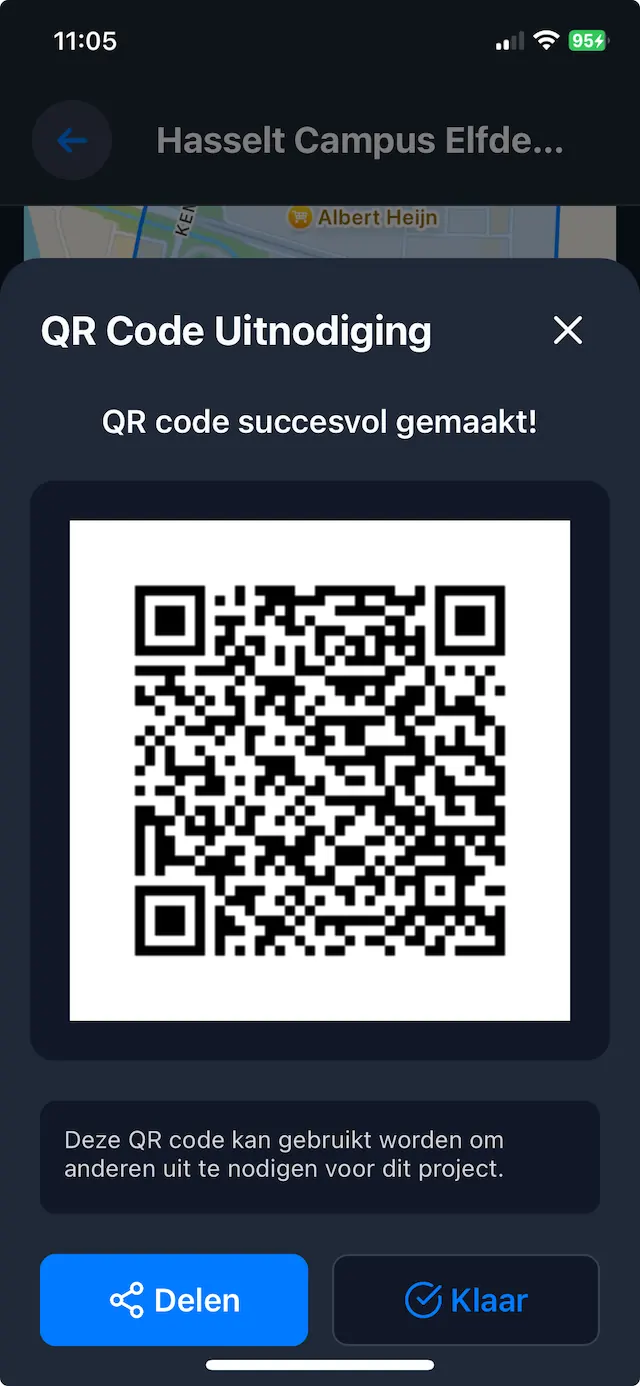 Community: QR-code delen